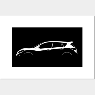 Mazdaspeed3 (BL) Silhouette Posters and Art